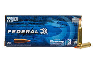 Federal Varmint & Predator .223 Remington 53-grain V-MAX ammo is available in 20 round boxes.